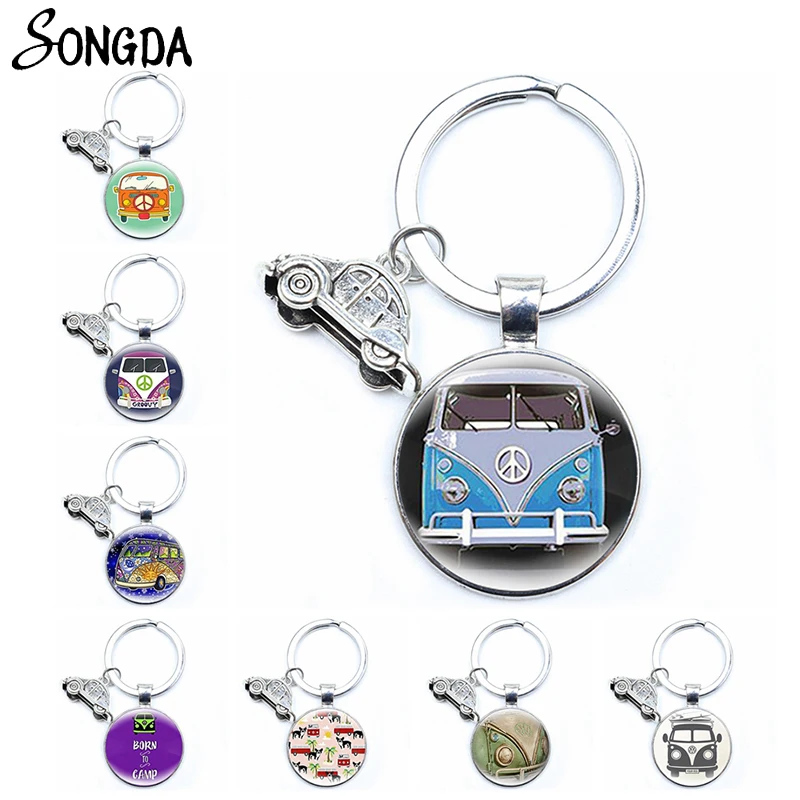 Новинка подвеска-держатель символ мира Автомобильный Круглый Брелок для ключей