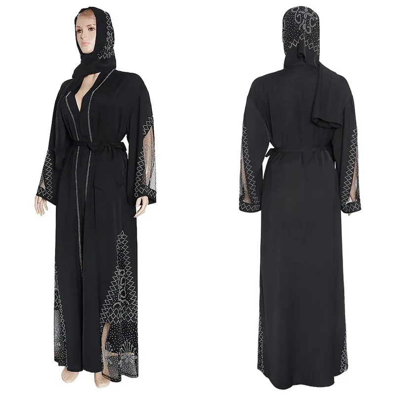 Бангладеш Дубай Abaya хиджаб вечернее арабское платье ислам Djellaba одежда индейка