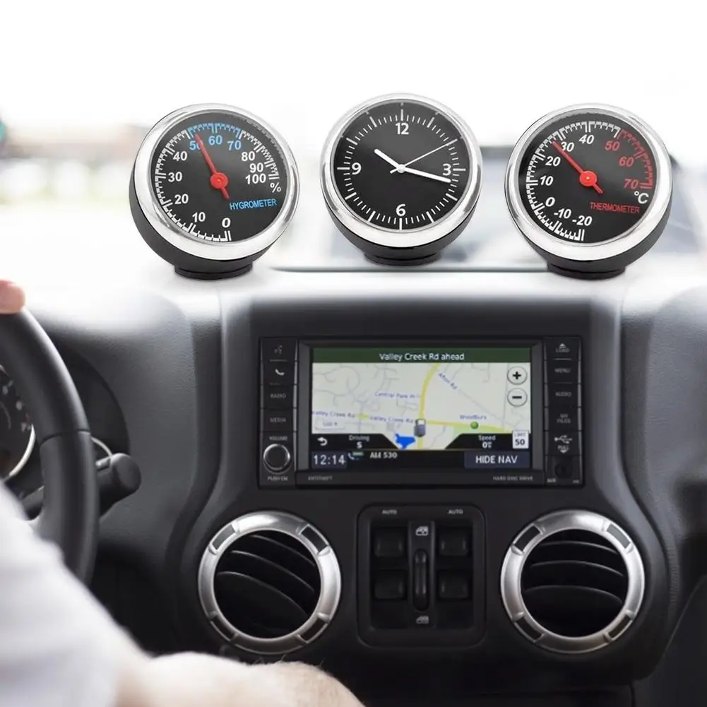 

Автомобильные часы, автомобильный термометр, гигрометр, прочное зеркальное стекло из кварца, часы, украшение для автомобиля, лодки, автомоб...