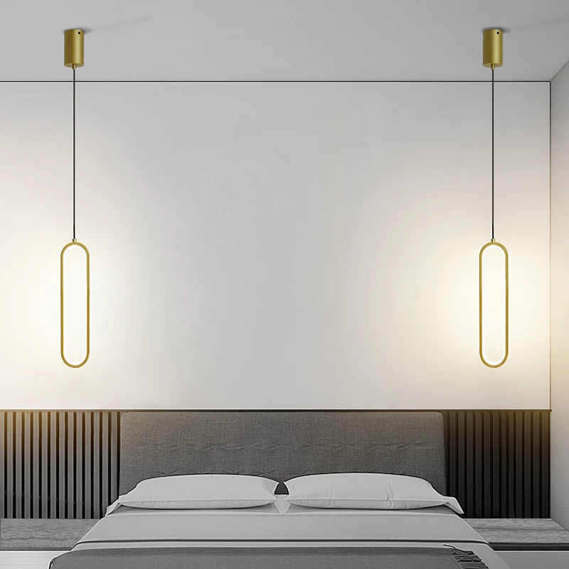 Люстра прикроватная в скандинавском стиле для спальни простой стильный