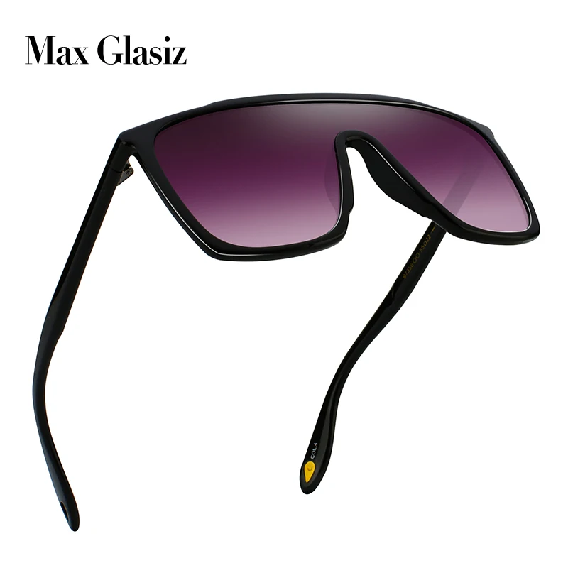Женские солнцезащитные очки в большой оправе градиентные Max Glasiz Летний стиль