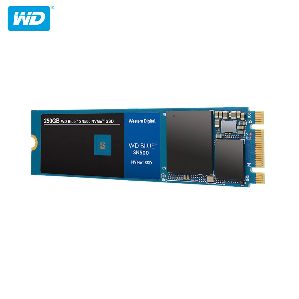 100% оригинал Western Digital Blue SN500 SSD 250 ГБ 500 Гб M.2 2280 NVMe PCIe Gen3 * 2 Внутренний твердотельный