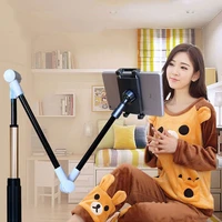 folding long arm phone tablet holder stand lazy bed mount 4 14 inch tablet support bracket for ipad pro 12 9 11 10 5 kindle