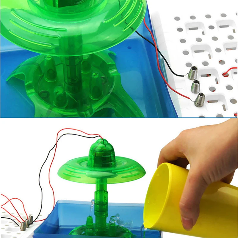 Творческие эксперименты брызгающий фонтан вода физика Science Set наборы DIY модель