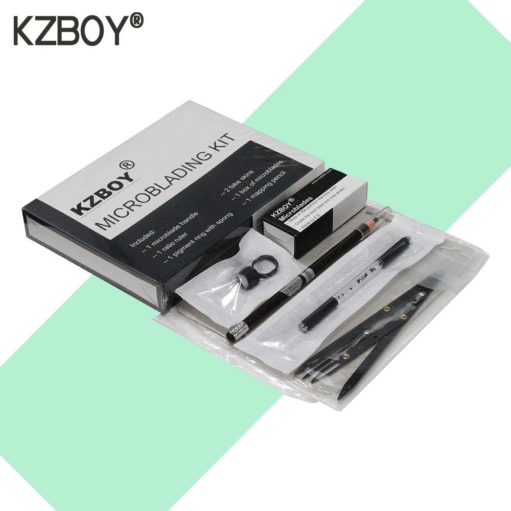 

KZBOY New Arrival Microblading Kit Complete Eyebrow Microblading Supplies for Beginner