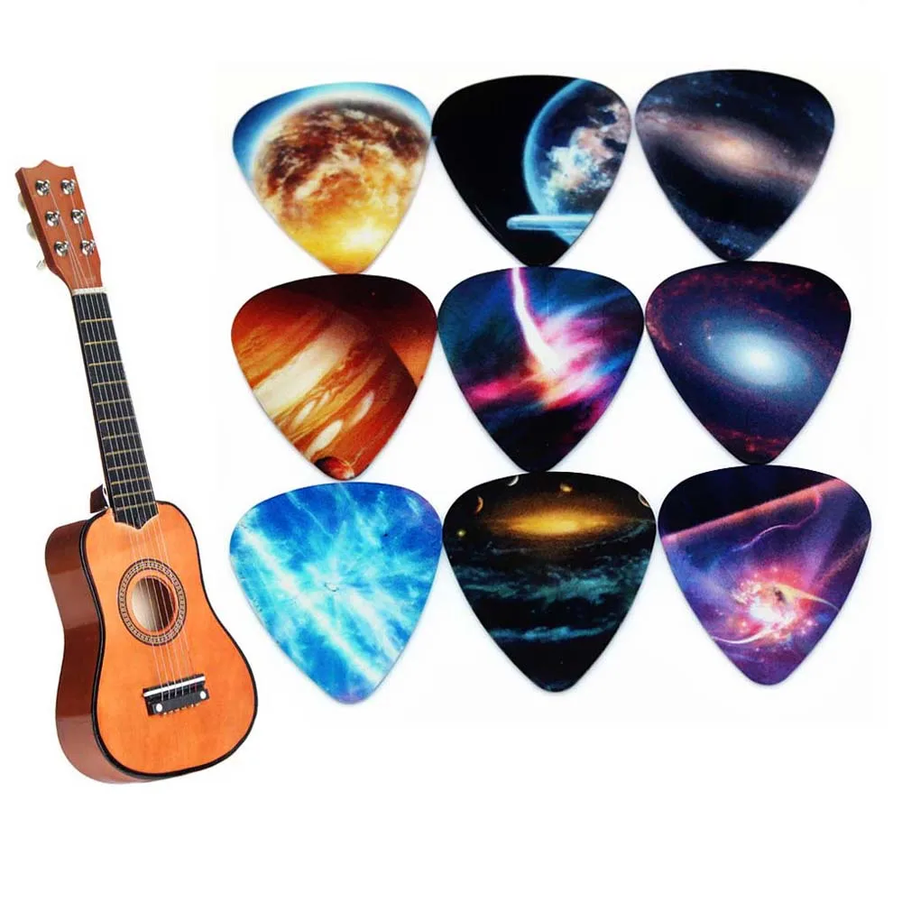 

10pcs / Lot 0.71mm Thickness Guitar Pick Pattern Guitar Strap Guitar Accessories Guitar Accessories