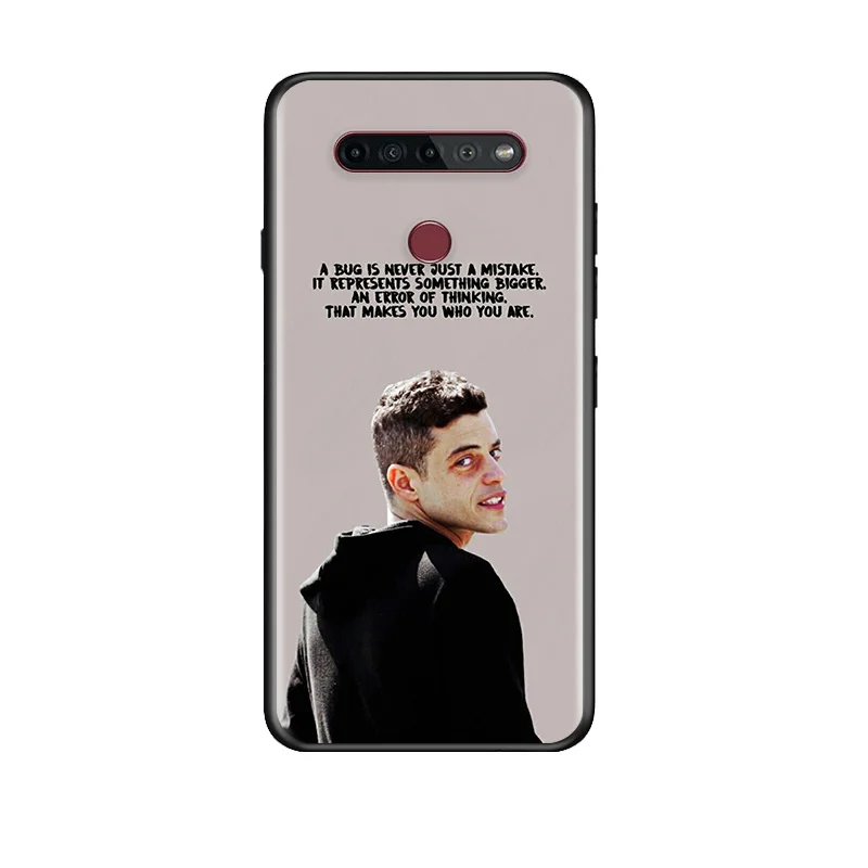 

Cool Mr Robot For LG G8 V30 V35 V40 V50 V60 Q60 K40S K50S K41S K51S K61 K71 K22 ThinQ 5G Phone Case