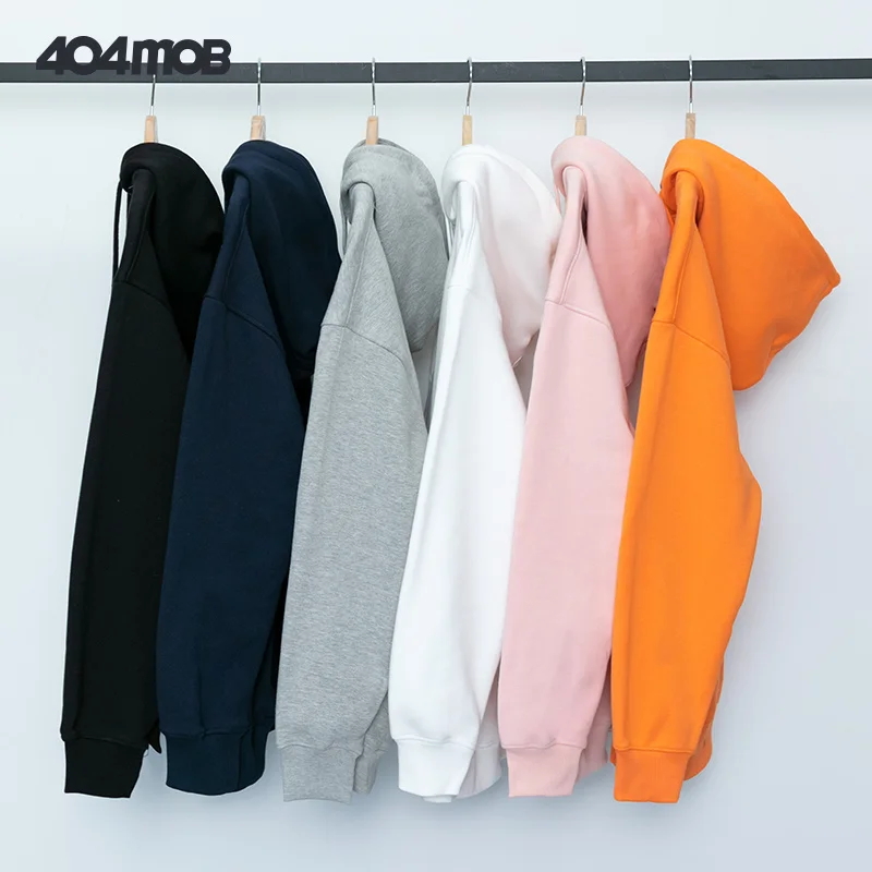 Толстовка брендовая однотонная Базовая осенне-зимняя плюшевая утепленная