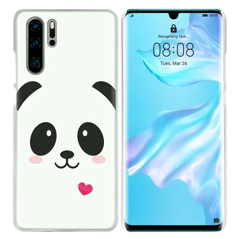 Чехол для huawei Honor P20 mate 20 10 P10 P9 P8 8X9 Lite P Smart+ Plus Nova 3i прозрачный чехол с милыми животными пандой