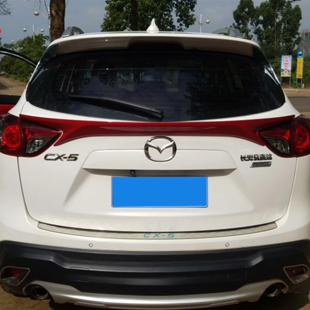 Автомобильный Стайлинг ABS пластик для Mazda CX 5 CX5 2013 2014 2015 задний Средний спойлер