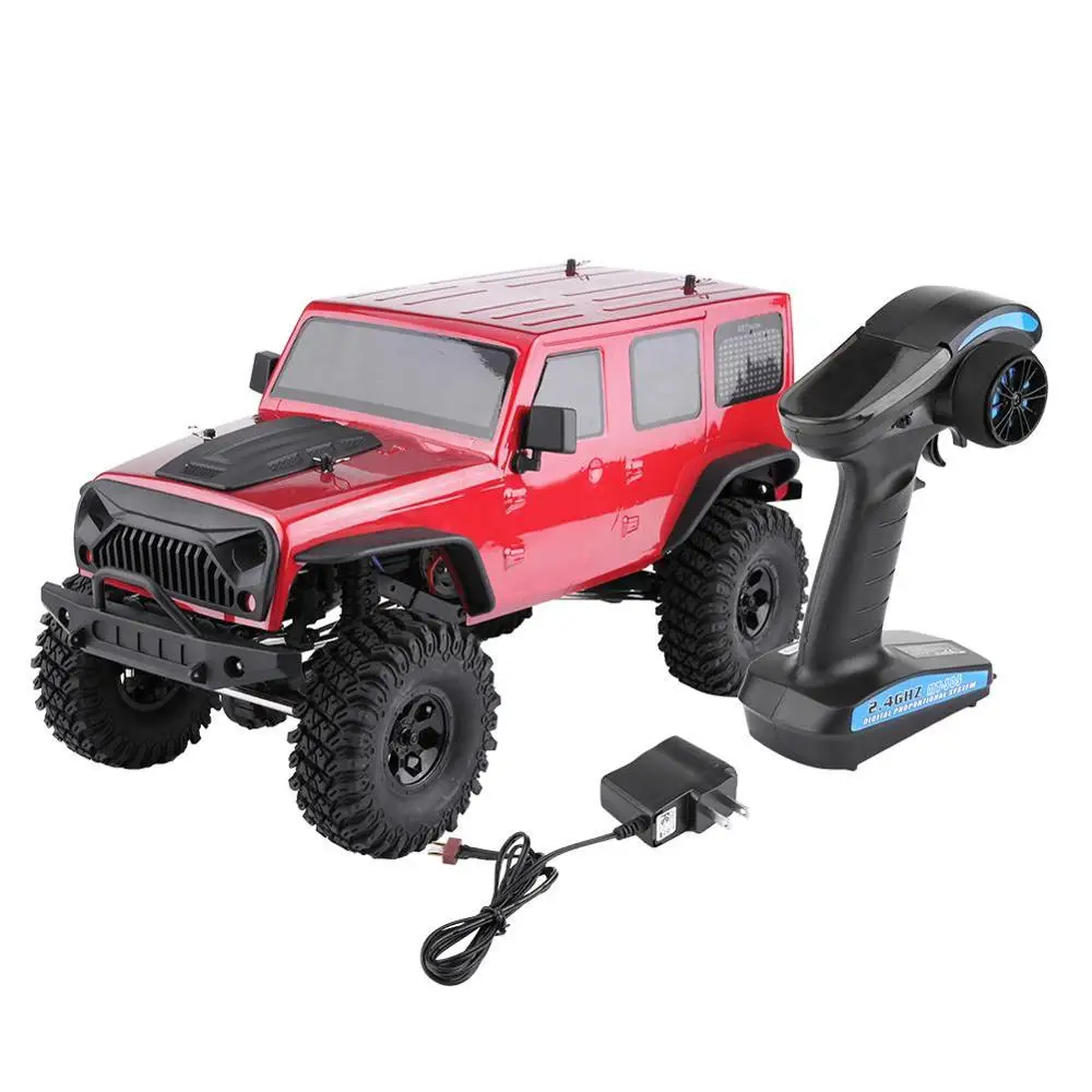 EX86100 red RGT EX86100 136100 1/10 RC Гусеничный автомобиль 370 Матовый мотор светодиодный светильник водонепроницаемый компонент Электрический 4WD RC внедорожный Гусеничный - Цвет: EX86100 red