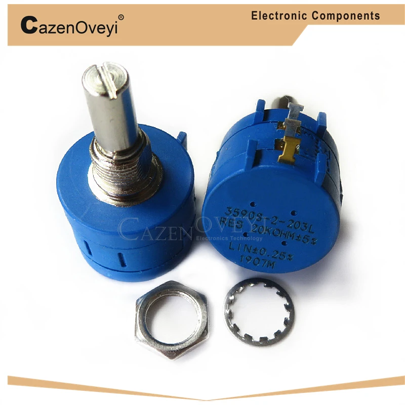 

1pcs/lot 3590S 1K 2K 5K 10K 20K 50K 100K ohm Precision Potentiometer Adjustable Resistor 3590 102 103 502 103 203 503 104