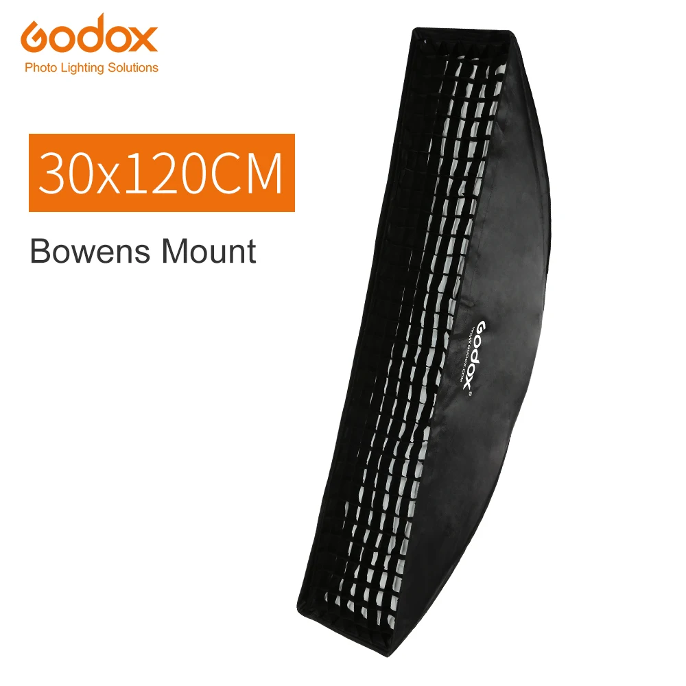 Godox 12 дюймов x 47 30x120 см полоса планшетофон с Сотами фотовспышка софтбокс Bowens