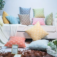 cotton cushion cover geometric pillow cover for living room 4545 nordic decorative kussenhoes home decor funda cojin
