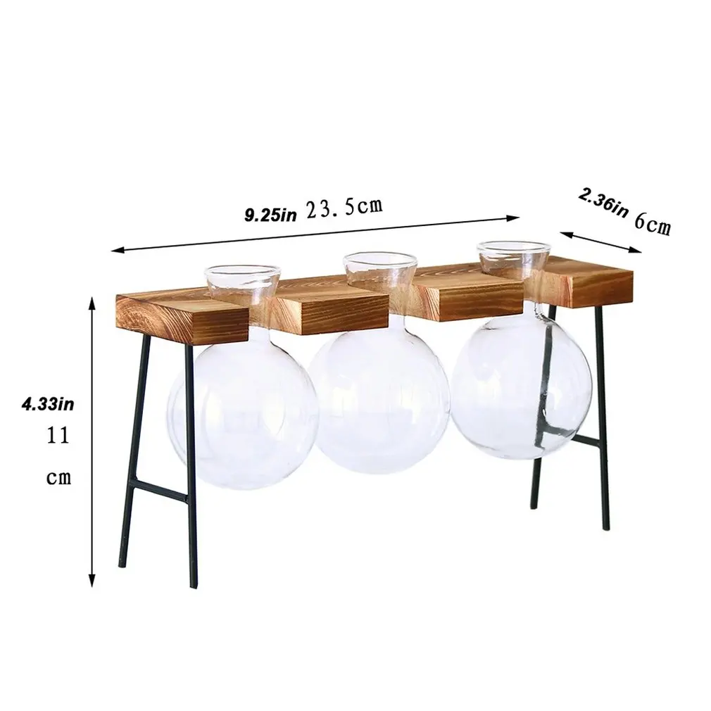 Креативная ваза из кованого железа для гидропоники маленькое свежее украшение