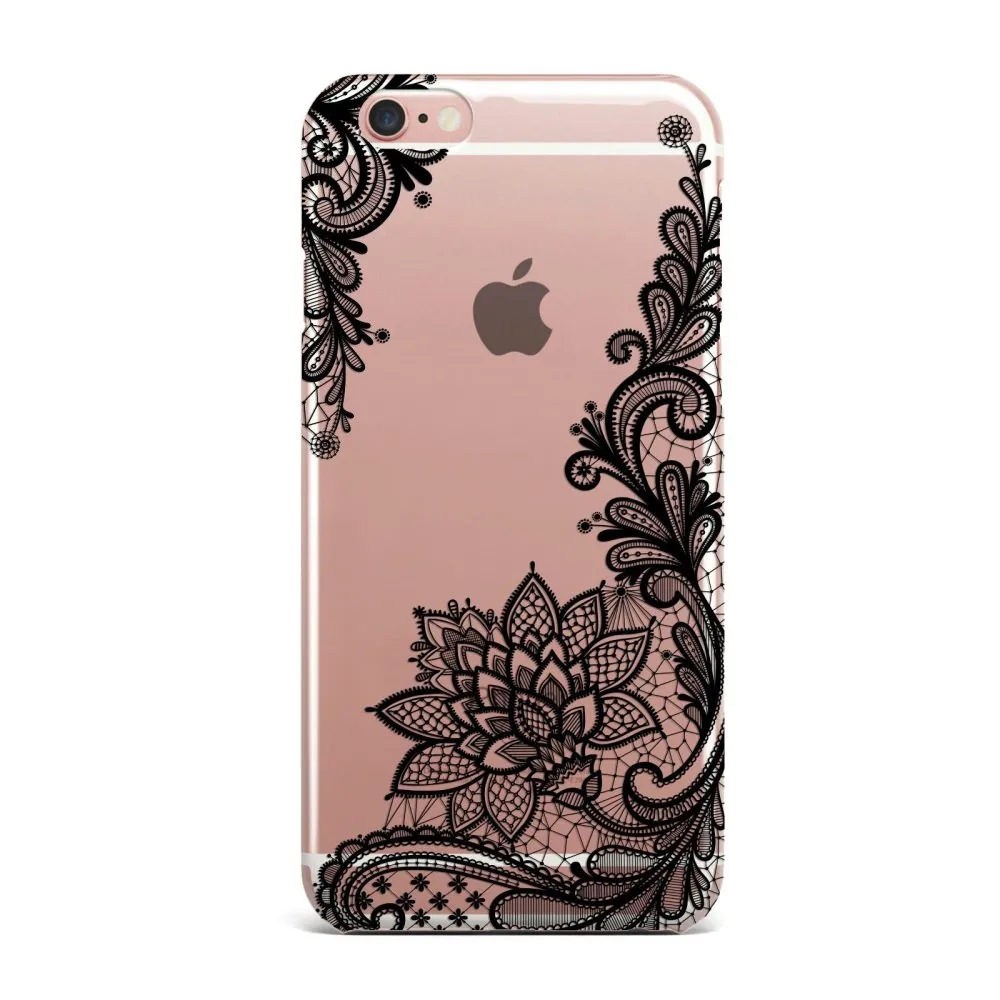 Style 6 L-FADNUT прозрачный силиконовый мягкий чехол для iPhone 7 8 6 S 6 Plus X Xr Xs Max 5 5S SE ультра тонкий 360 прозрачный защитный чехол из ТПУ - Цвет: Style 6