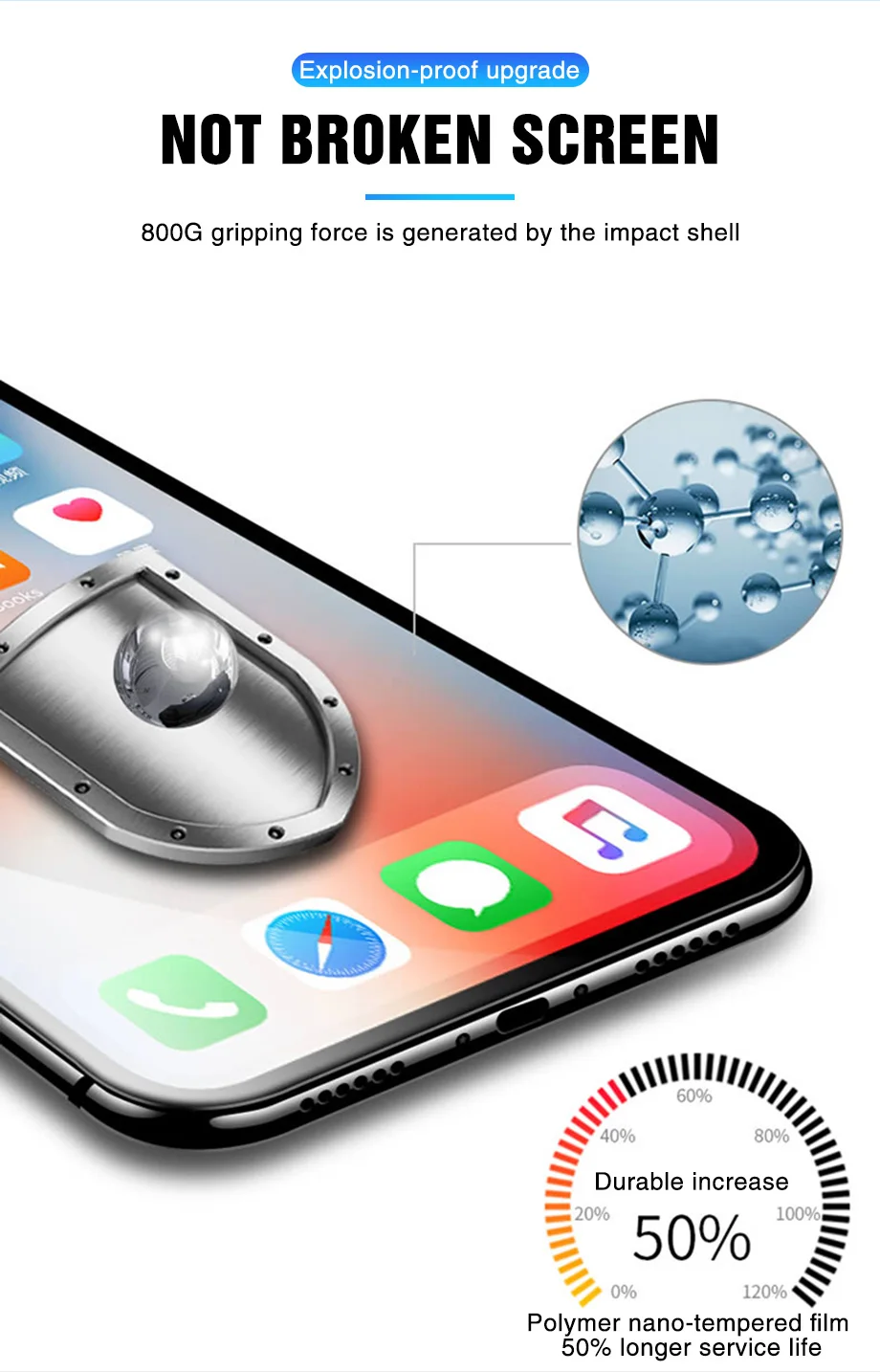 100D полное покрытие Защитное стекло для IPhone X XR XS 6 6S 7 8 Plus Защитная пленка для экрана на IPhone XR XS MAX 5 5S SE 8 7 X стекло