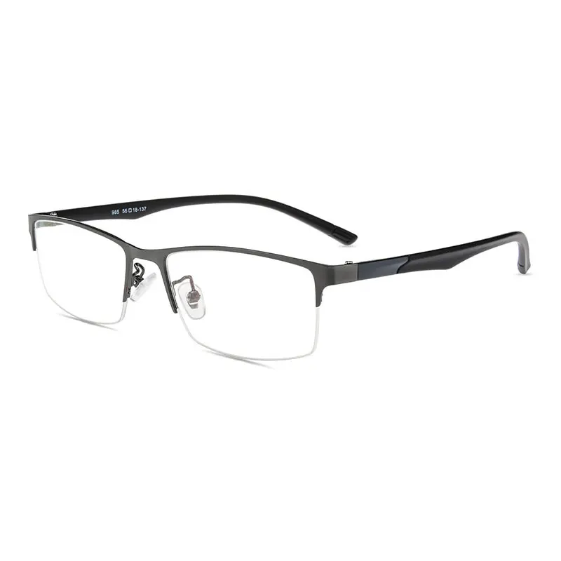 

Glasses For Man Half Rim Metal Frame Eyewears Bew Arrival Business Style Ultra Light Square Shape Optical Spectacles