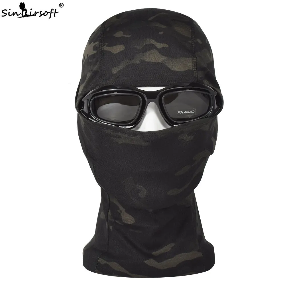 SINAIRSOFT воздухопроницаемая тактическая маска для страйкбола, пейнтбола, маска для всего лица, мотоциклетные охотничьи шапки LY1300
