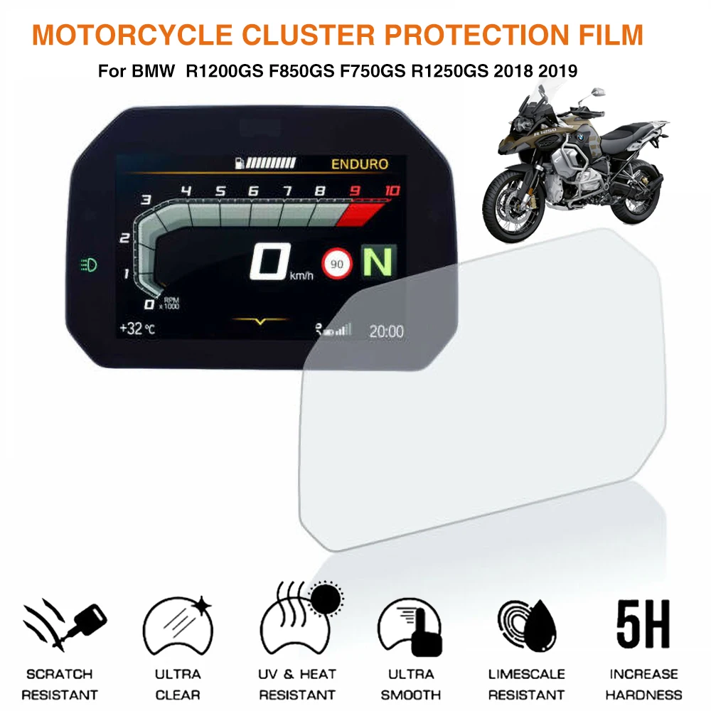 Пленка для защиты экрана от царапин BMW R1200GS F850GS F750GS R1250GS R 1200 GS F 750 850 1250GS 2018-2020 |