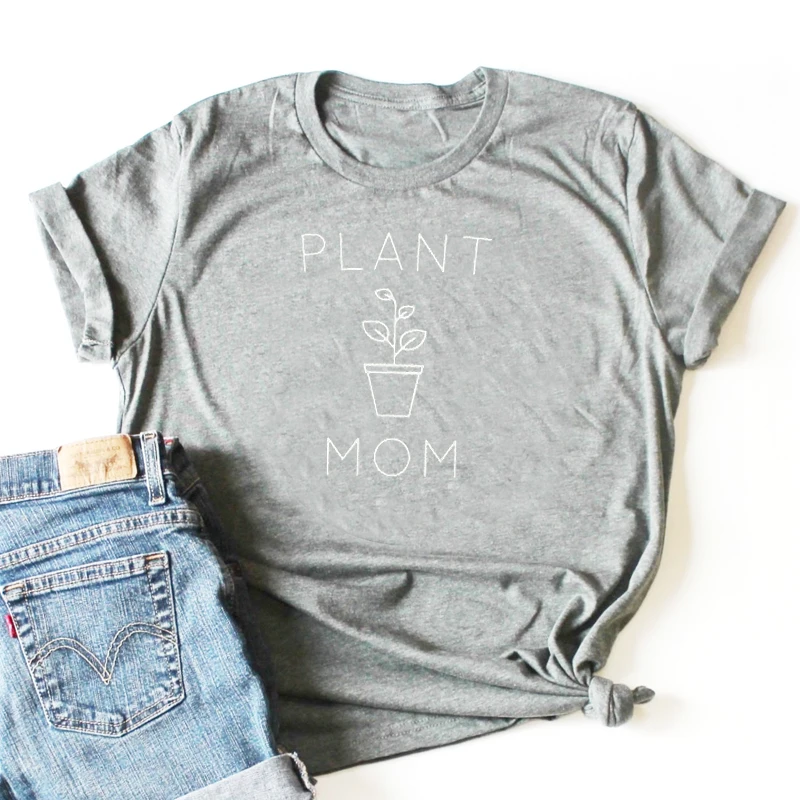 Женская футболка с рисунком растений повседневные Забавные футболки из чистого