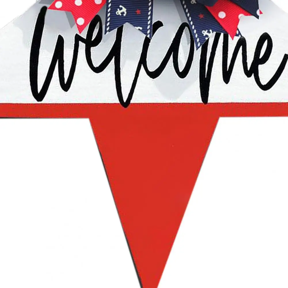 

Welcome Door Sign Creative Beautiful Decorative Pentagram Shape Hanging Gardening Welcome Plaque for Party