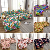 elastic sofa cover christmas printed sofa cover for living room l shaped sofa protector free shipping couch cover 1234 seater