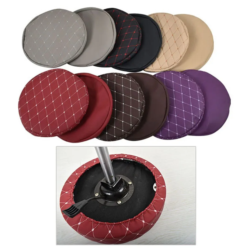 2021 Искусственная кожа чехлы на стулья утепленные барный стул крышка