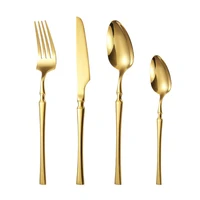 cutlery set gold cutlery tableware tools knife fork spoon set complete dinnerware kitchen accessories christmas tableware 2022