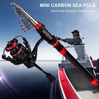 mini fishing pole anti corrosion high strength carbon fiber portable telescopic fishing rod for angling