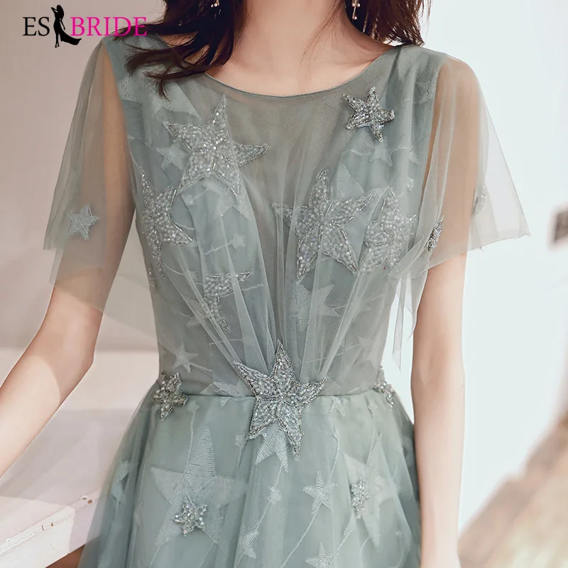 Вечернее платье с аппликацией бисером и цветами красивые торжественные платья