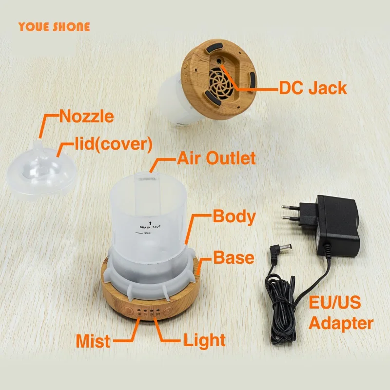 

3D Colorful LED Fireworks Aroma Diffuser Night Light Mist Ultrasonic Sprayer Aromatherapy Air Humidifier