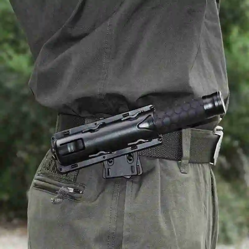 Новинка универсальная вращающаяся на 360 градусов чехол для дубинки черный Кобура