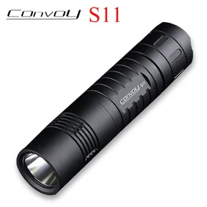 Светодиодный фонарик Convoy S11 Cree XHP50.2, мощсветильник уличный тактический мини-фонарь для повседневного использования, светильник с аккумулятором 18650