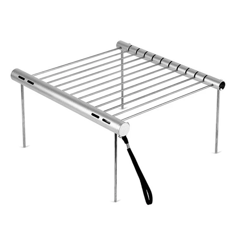 Лучший 1 комплект Портативный Кемпинг Гриль легкий многофункциональный