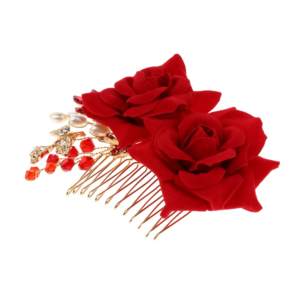 

Vintage Bridal Pearl Hair Comb Wedding Prom Girls Ladies Fancy Dress Party Decor