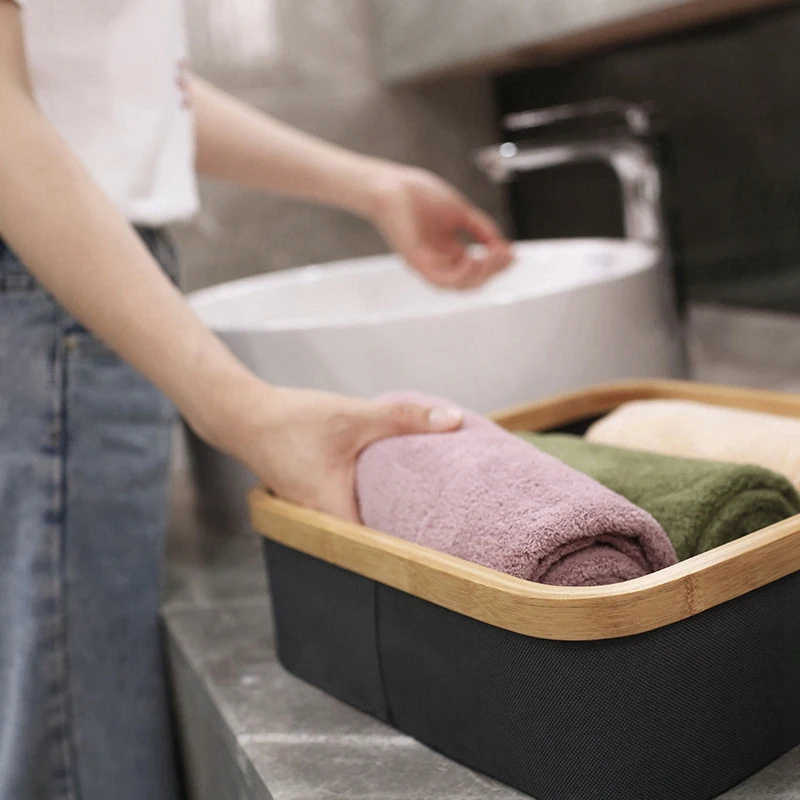 

2 Pcs Underwear Socks Bra Organizer Drawer Makeup Drawer Organizer Dividers Cloth Storage Box, 9 Cells & 3 Grid