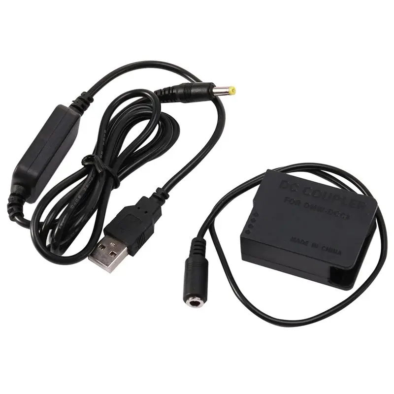 BLC12 пустышка батарея DMW-DCC8 DMWDCC8 DC разъем и медный сердечник USB кабель для камеры