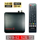 Спутниковый ТВ-приемник Hellobox 8 Поддержка Cline Newcamd Auto Powervu Auto Biss Youtube Встроенный Wi-Fi DVB S2 DVB T2 H265 рецептор