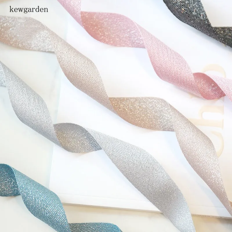 Kewgarden золотые и серебряные ленты 1 дюйм 25 мм Женская Брошь с бантом аксессуары