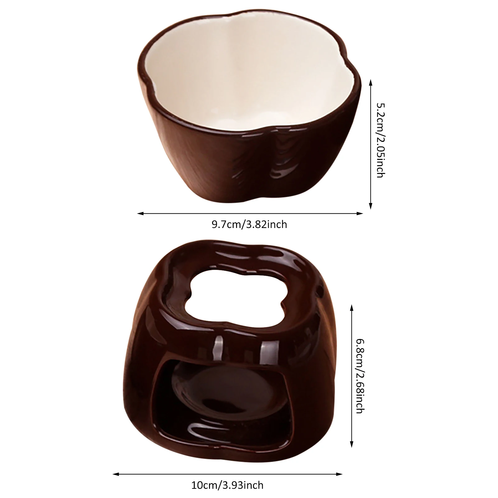 

Artisan Chocolate Fondue Set, Ice Cream Bowl WarmerMini conjunto de Fondue de Chocolate, servir Fondue Pot Mini Fondue de queso