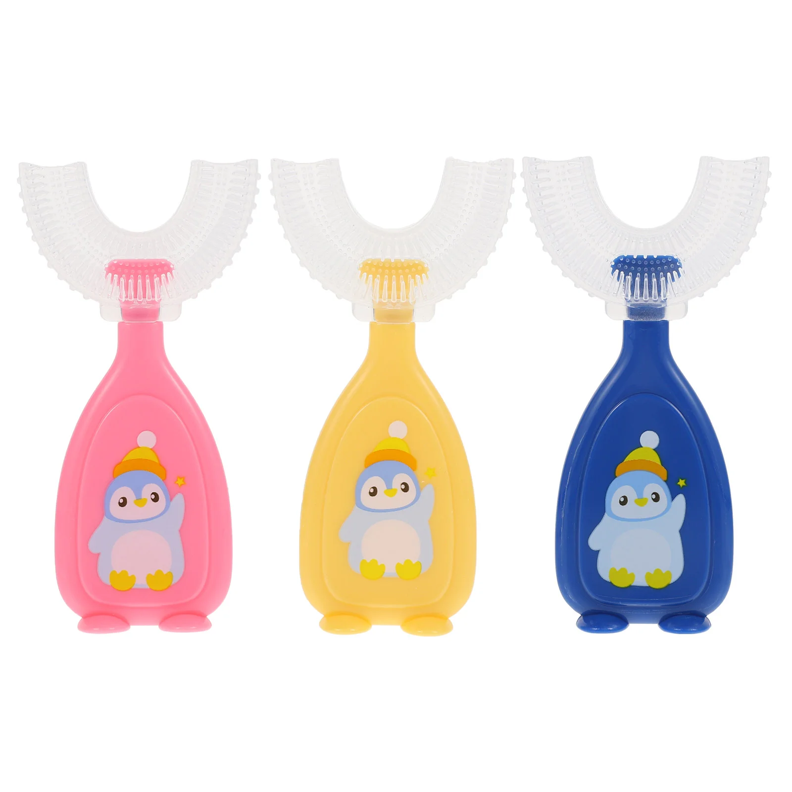 

3 шт., Детские зубные щётки разных цветов