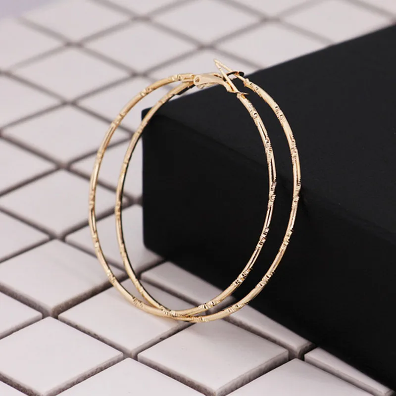 50 мм 60 70 простые большие круглые серьги кольца для женщин модные ювелирные