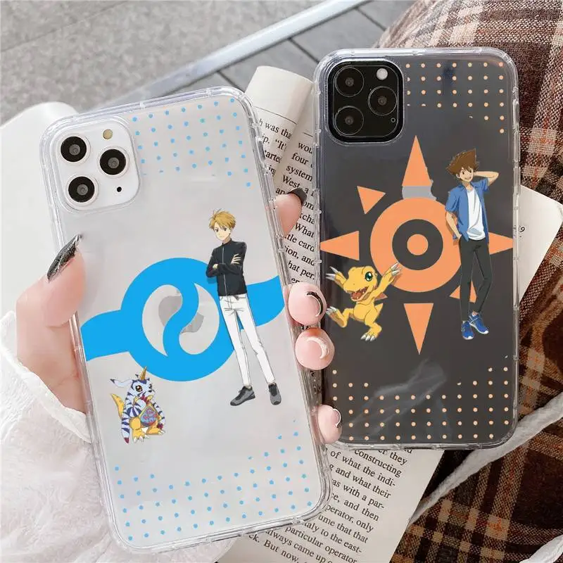 

anime Digimon Adventure Agumon Gabumon Phone Case For for iphone 12 Mini SE 2020 5 5S 6 6S Plus 7 8 Plus X XR XS 11 Pro Max