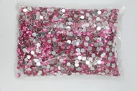 light pink color 1 512mm flat back round acrylic rhinestones beads3d acrylic nail art garment decoration