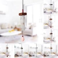metal multi tube solid wood wind chime lovely outdoor livingyard garden decor window bells wall hanging ornaments gifts