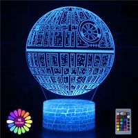 led 3d night light touchremote control usb table desk lamp 7 color changing home decor gift