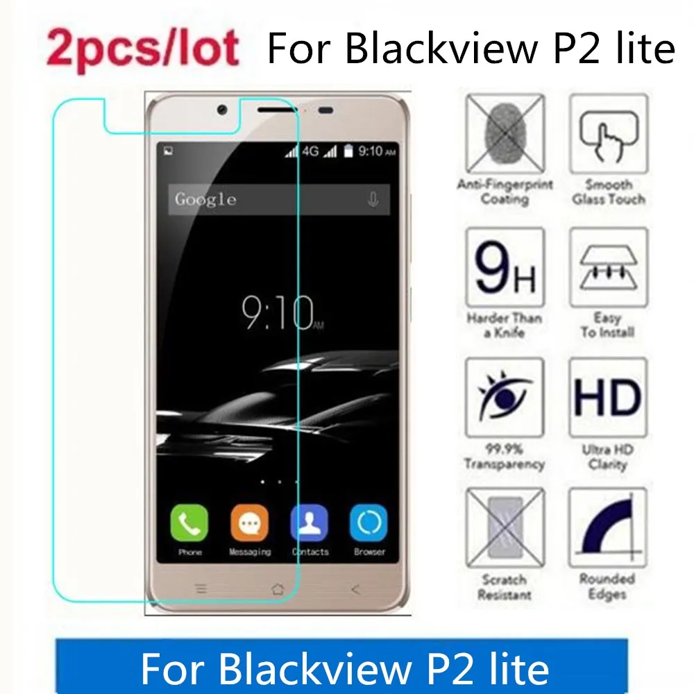 Закаленное стекло для Blackview P2 lite 2.5D Премиум Защитная пленка экрана защитная