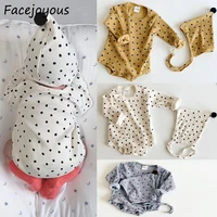 ribbed baby clothing girl romper baby polka dot clothes newborn long sleeve boys jumpsuit baby girl rompers kids onesie costume