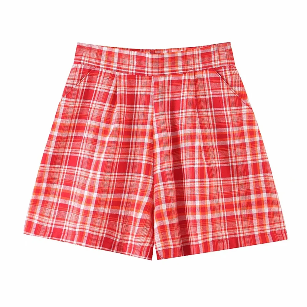 

BBWM 2021 New Fashion Spring Ladies Lattice Shorts Split Sexy Shorts Women's High Waist Slim Street Clothing